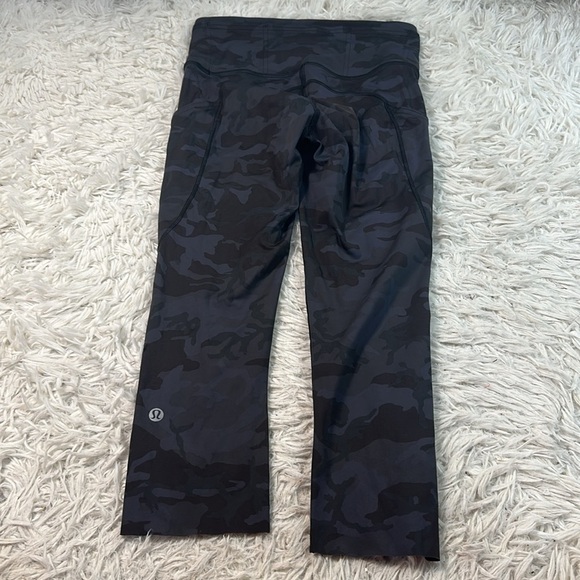 Lululemon Fast and Free Crop II 19" *Nulux Incognito Camo Multi Grey - Picture 5 of 6